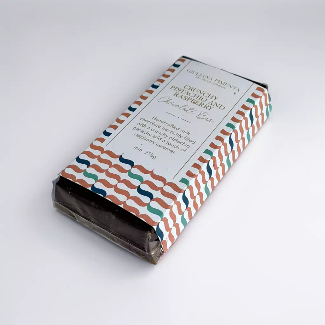 
                  
                    Crunchy Pistachio and Raspberry Chocolate Bar
                  
                