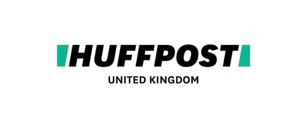 Huffpost logo for the United Kingdom on a white background