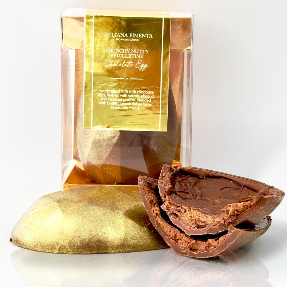 Crunchy Nutty Feuilletine Easter 2025 Chocolate Egg – 260g