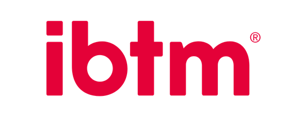 Red 'ibtm' logo on a white background