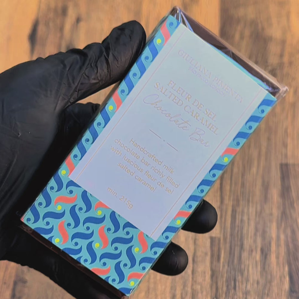 
                  
                    Load and play video in Gallery viewer, Fleur de Sel Salted Caramel Chocolate Bar
                  
                